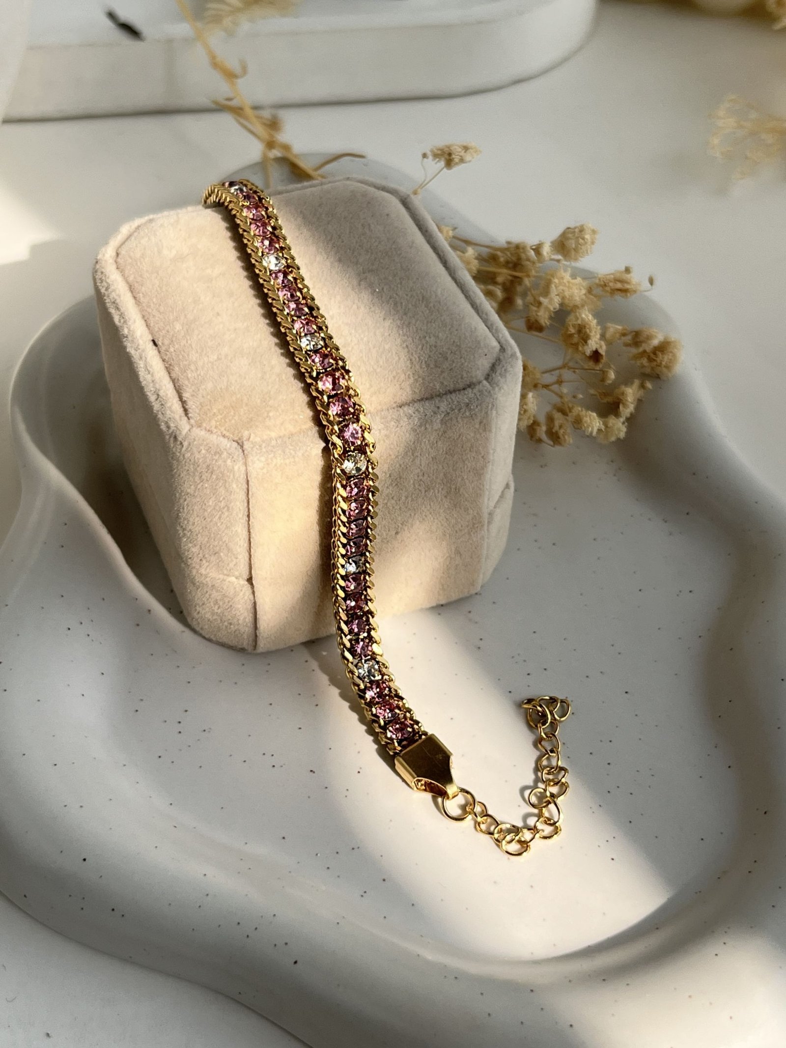 Aureline Duo-Tone Tennis Chain Bracelet