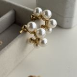 Aurora Pearl Cluster Stud Earrings