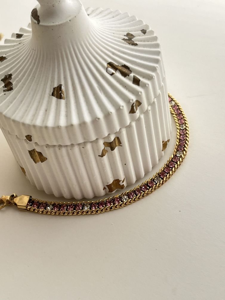 Aureline Duo-Tone Tennis Chain Bracelet