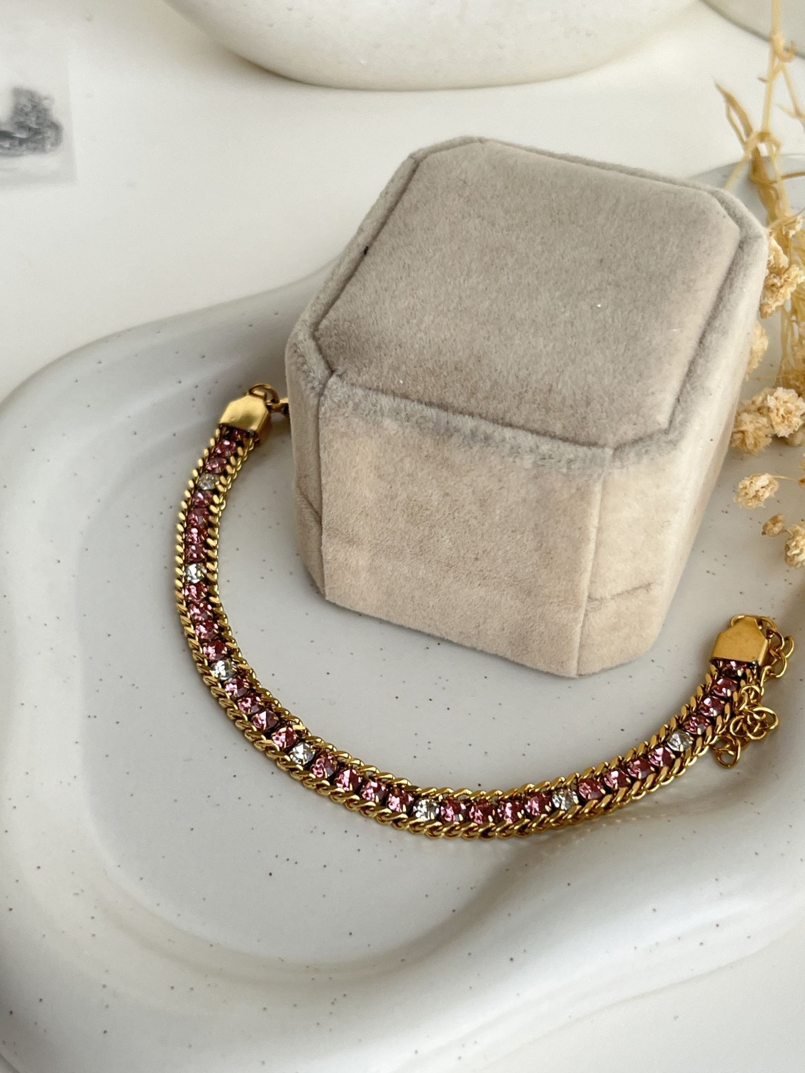 Aureline Duo-Tone Tennis Chain Bracelet