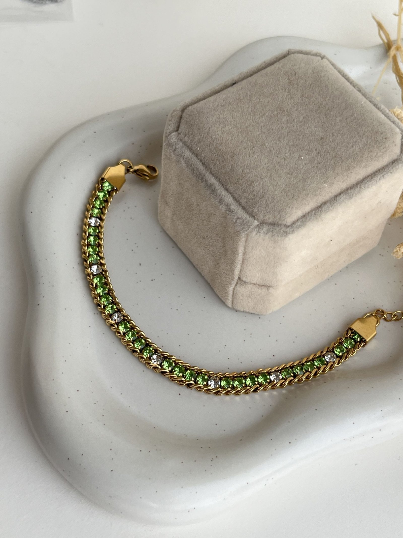 Aureline Duo-Tone Tennis Chain Bracelet