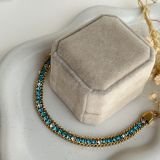 Aureline Duo-Tone Tennis Chain Bracelet