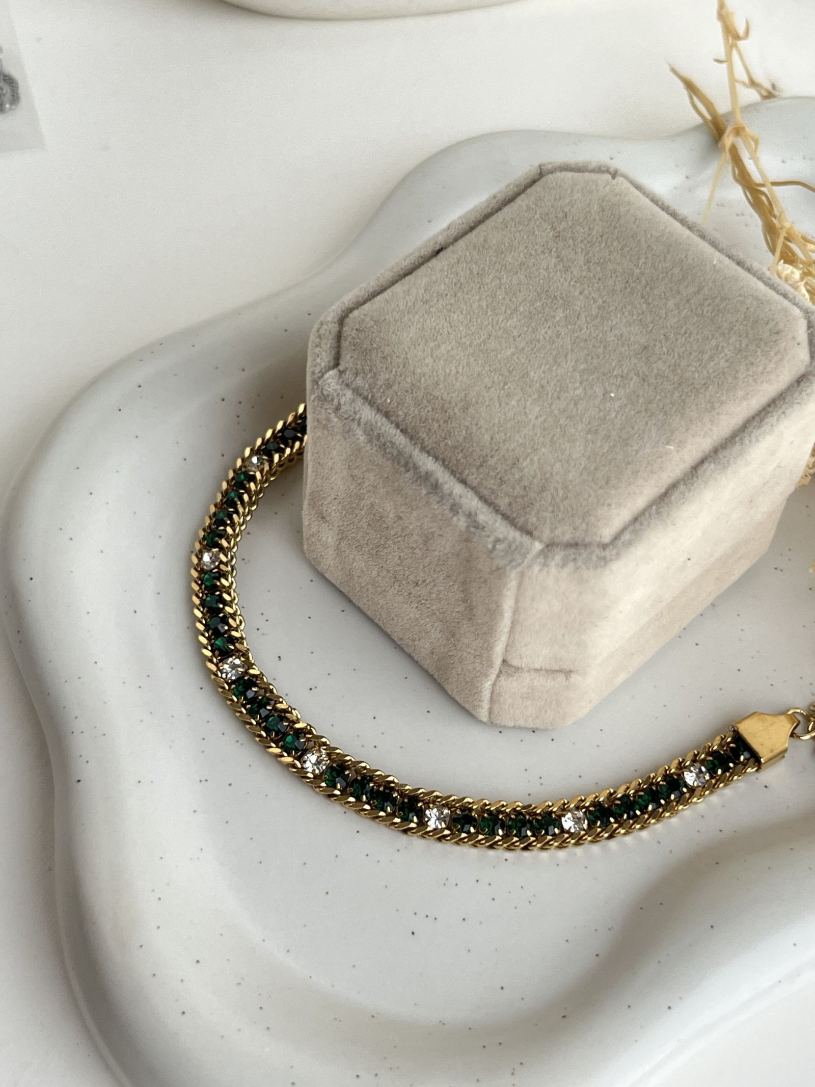 Aureline Duo-Tone Tennis Chain Bracelet