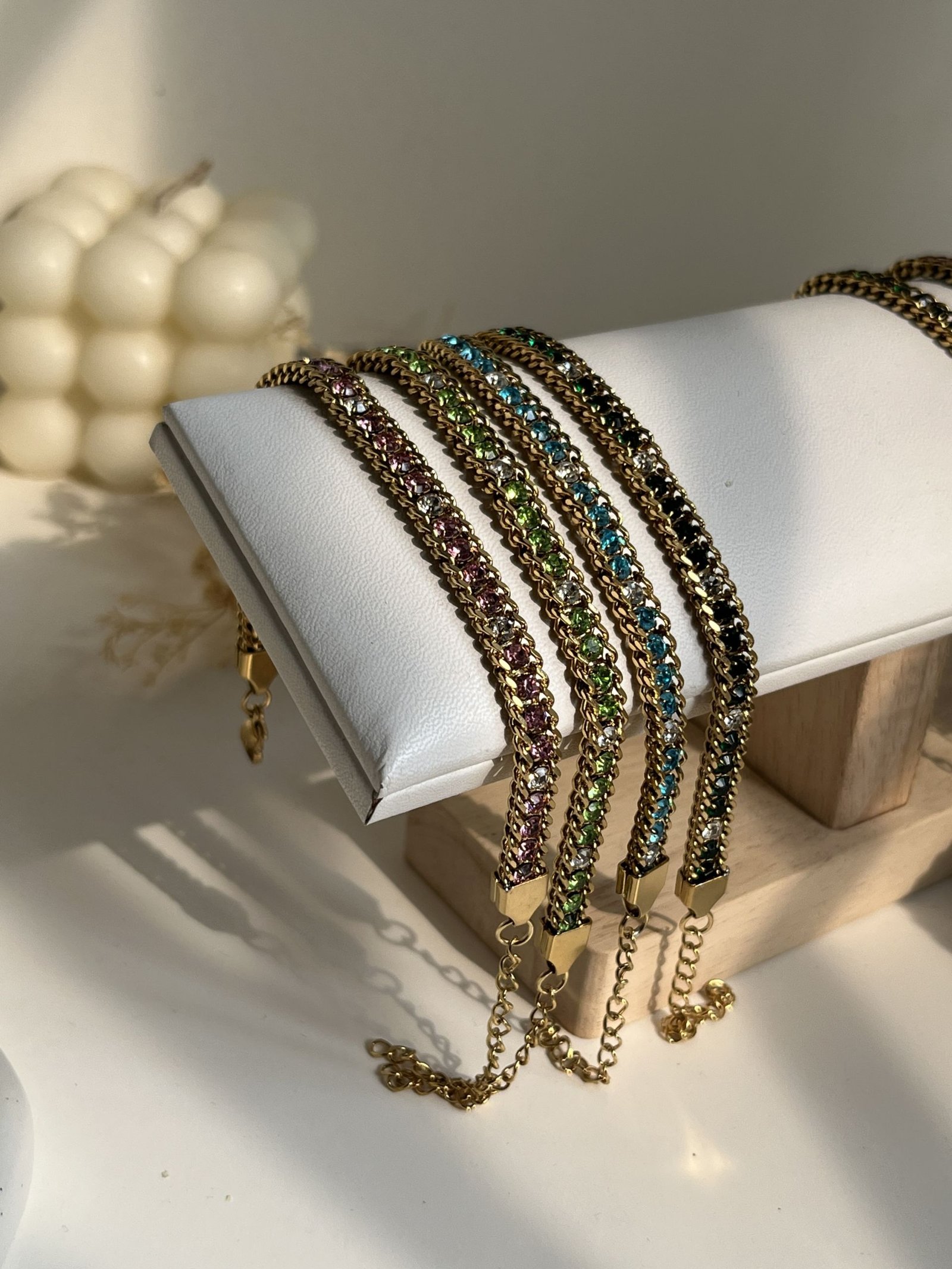 Aureline Duo-Tone Tennis Chain Bracelet