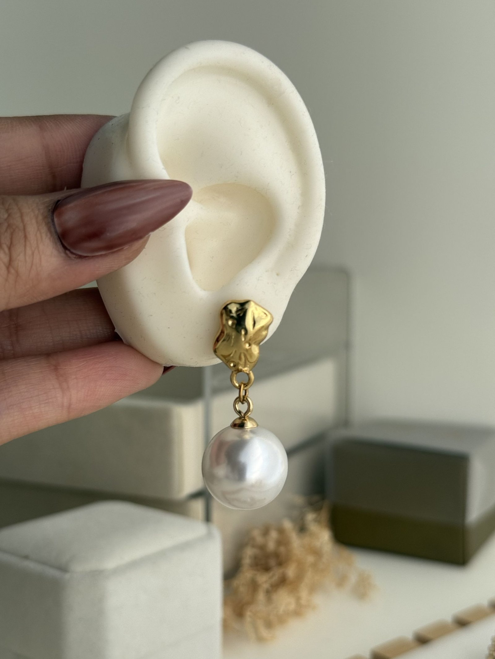 Kayley Southsea Pearl Drop Earrings