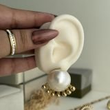 Aurelia Pearl Halo Stud Earrings
