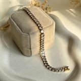 Lunessa Oval Tennis Chain Bracelet