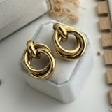 Aurex Duo Loop Stud Earrings