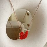 Veloura Swan Pavé Necklace