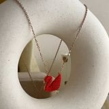 Veloura Swan Pavé Necklace