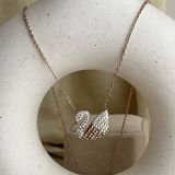 Veloura Swan Pavé Necklace