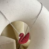 Aurevia Swan Pavé Necklace