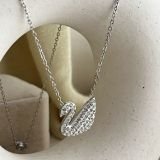 Aurevia Swan Pavé Necklace
