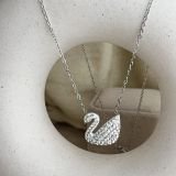 Aurevia Swan Pavé Necklace