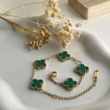 Aurelia Clover Charm Chain Bracelet