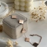 Trinity Aura Clover Chain Bracelet