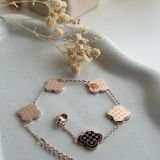 Trinity Aura Clover Chain Bracelet