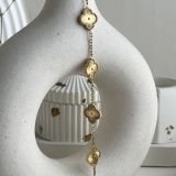 Radiant Halo Clover Chain Bracelet