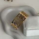 Ornate Halo Open Cuff