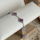 Roselle Chrome Clover Chain Bracelet