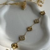 Radiant Clover Crystal Accent Bracelet