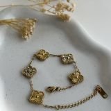 Radiant Clover Crystal Accent Bracelet