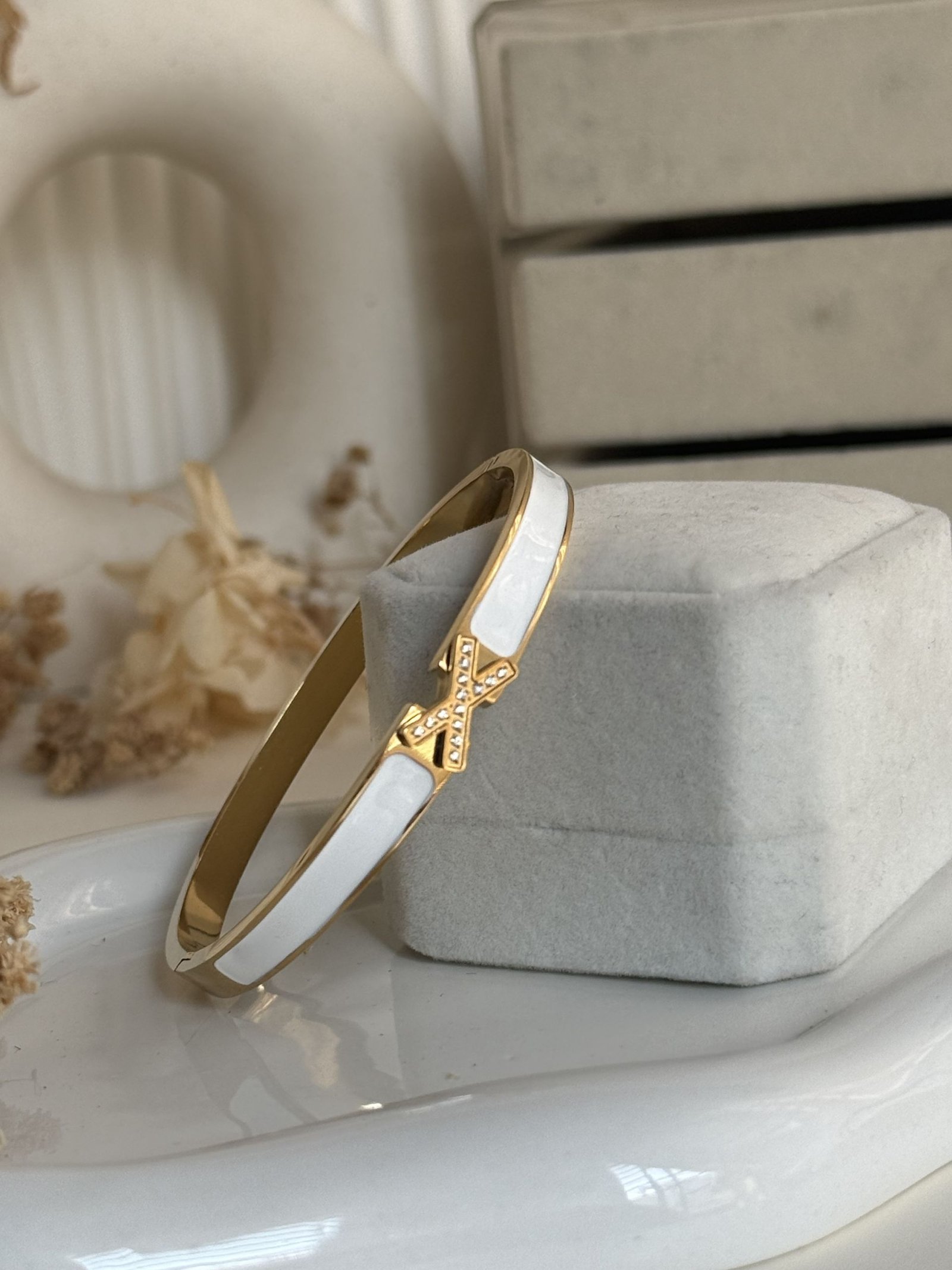 Ivory Cross Cuff