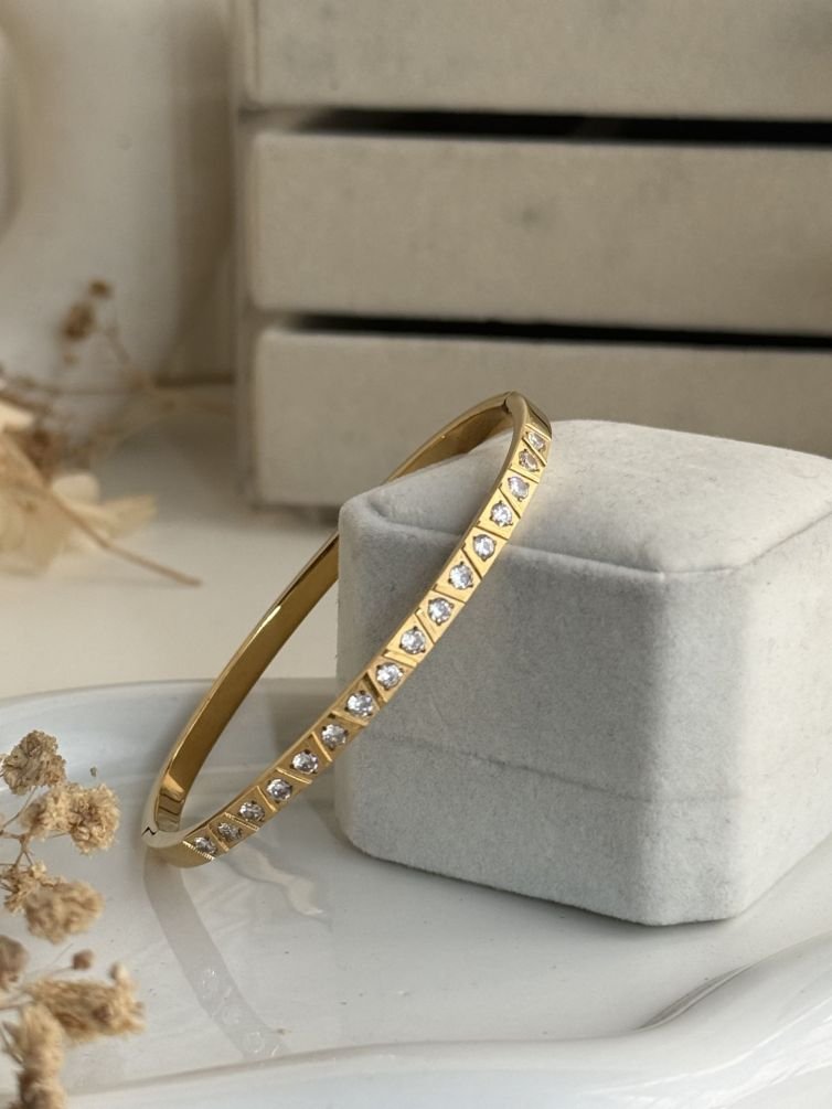 Aurielle Zircon Arc Cuff