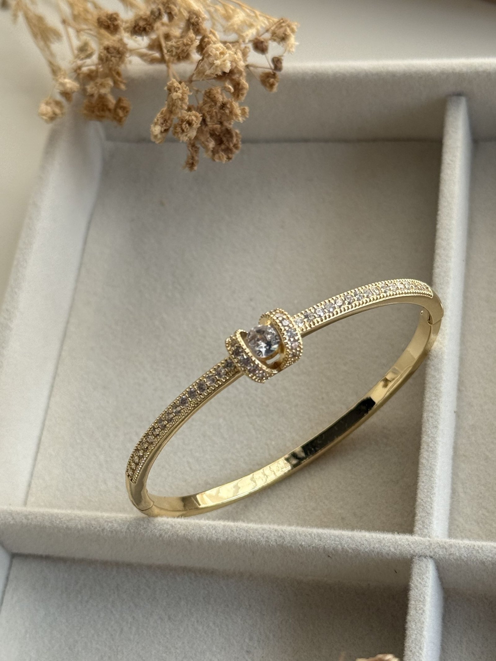 Aurelia Knot Crystal Cuff