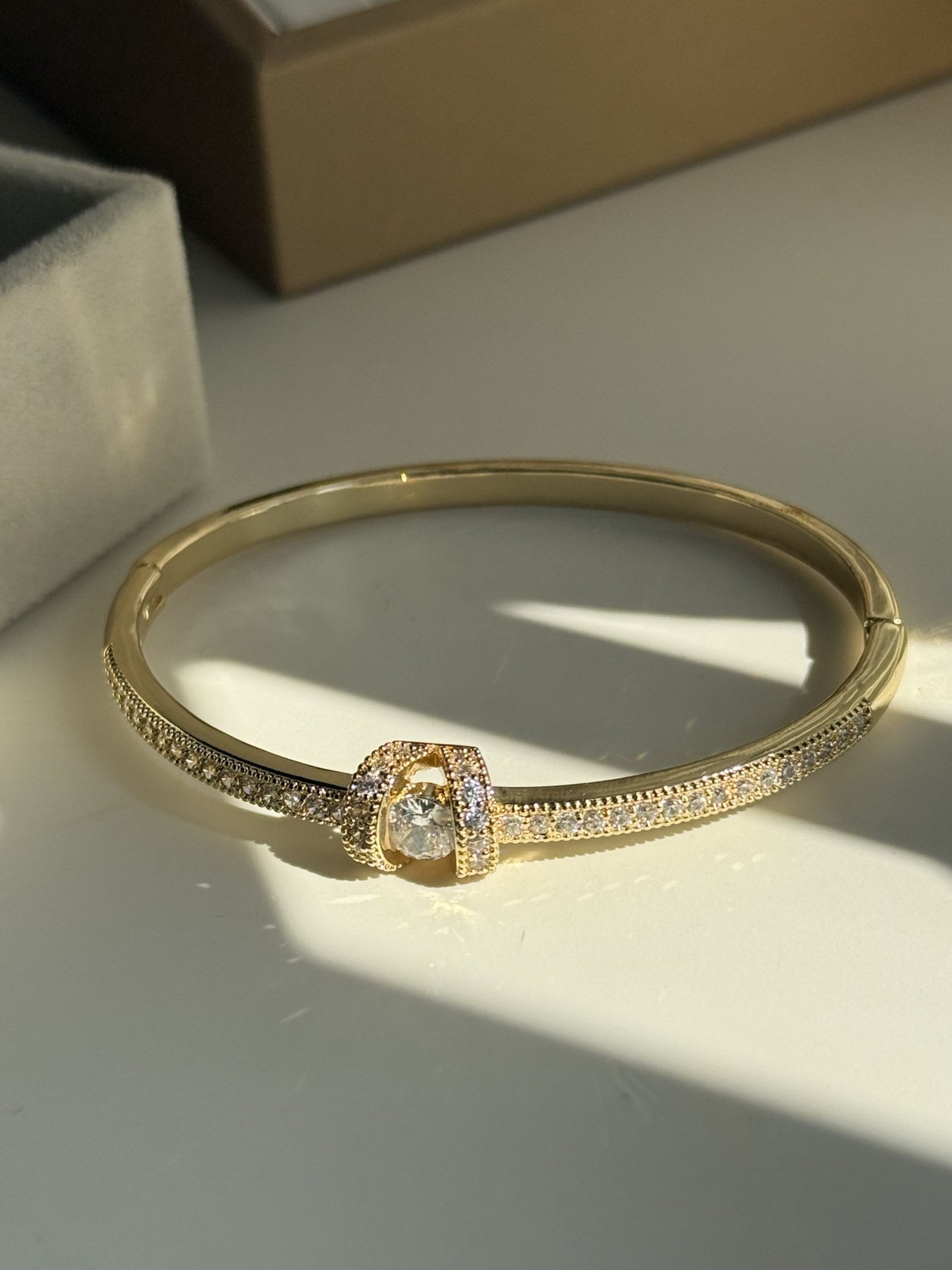 Aurelia Knot Crystal Cuff