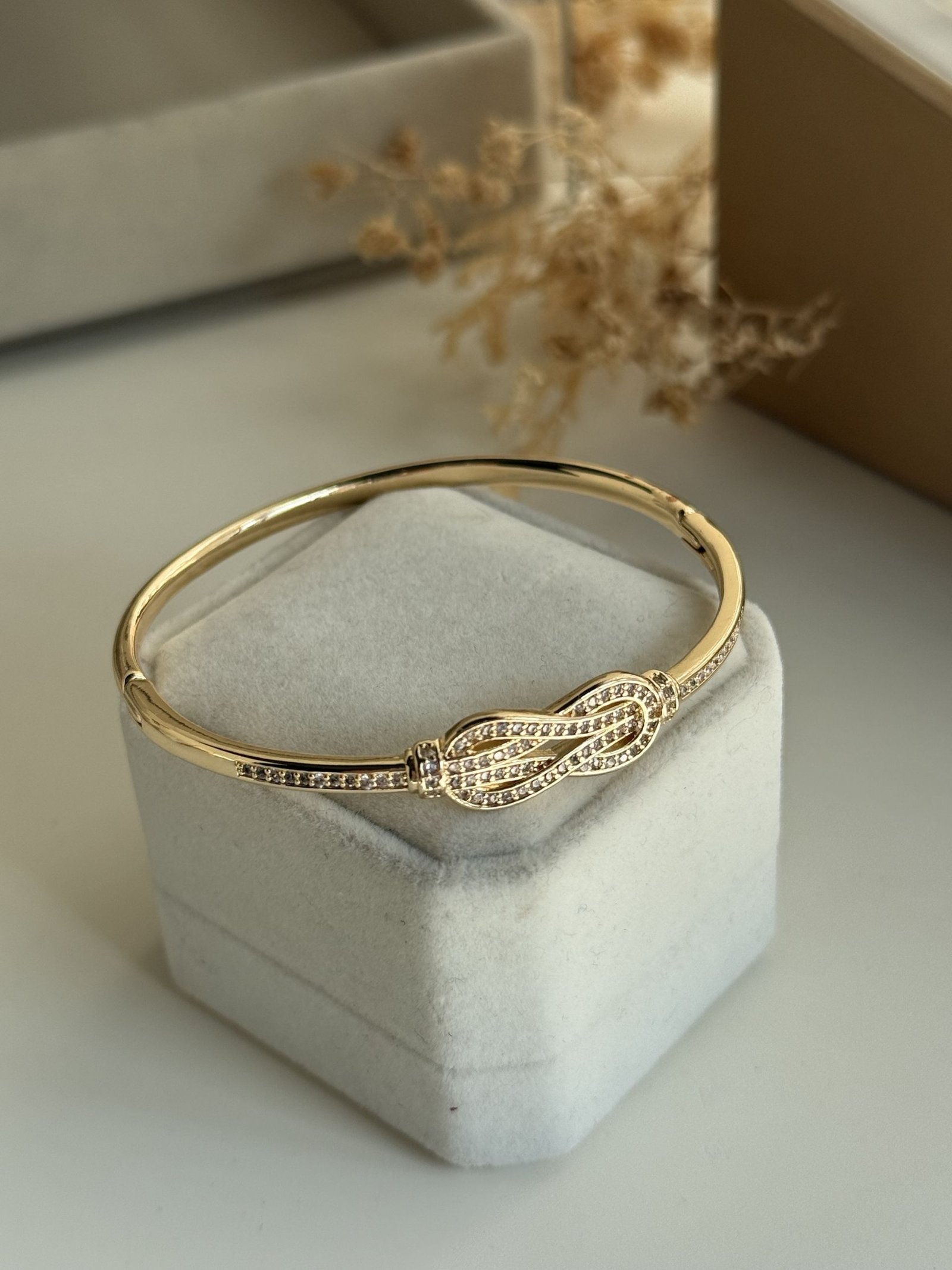 Aurielle Knot Pavé Cuff