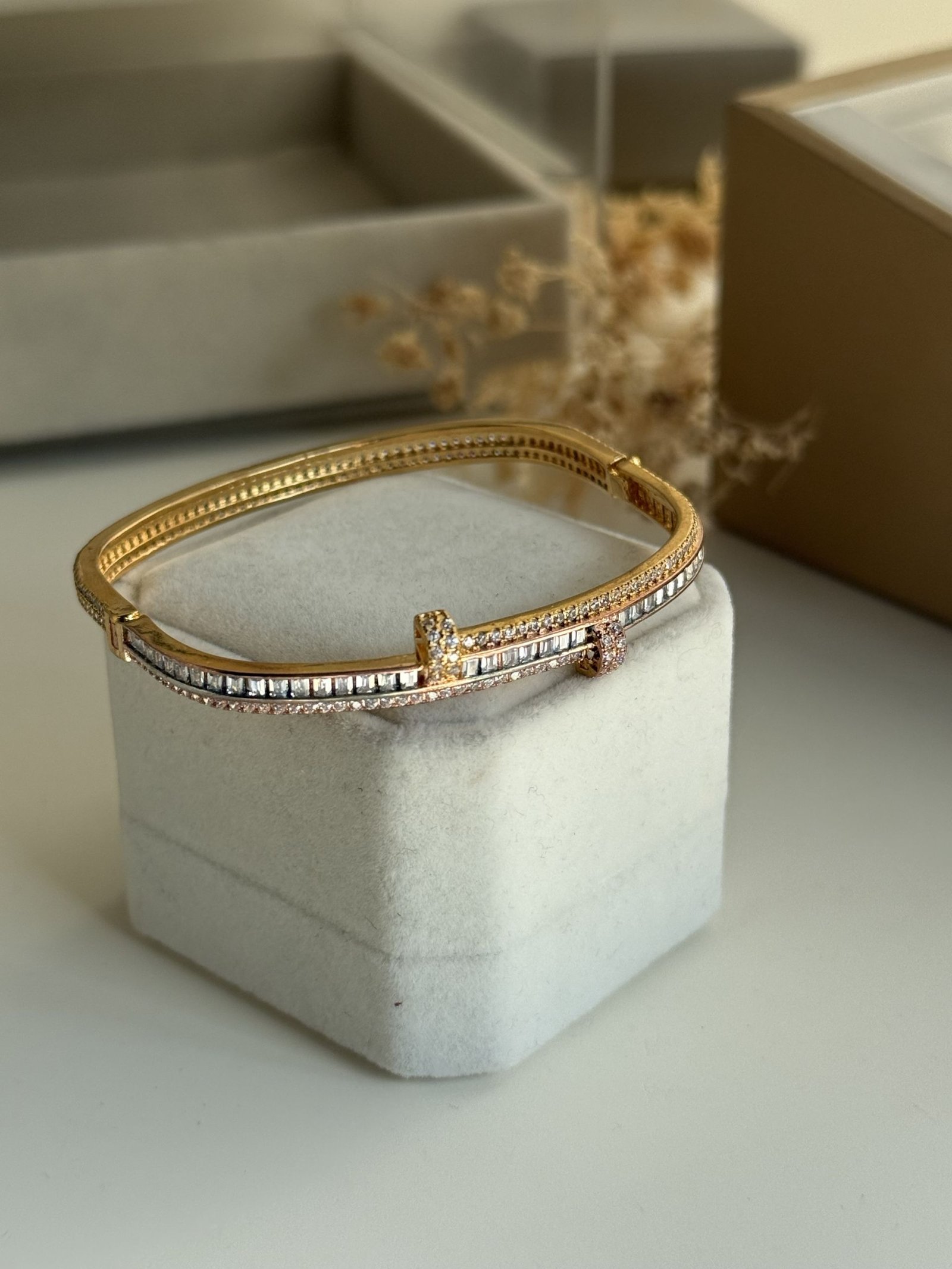 Signature T-Bar Crystal Bracelet