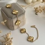 Solara Radiant Clover Chain Bracelet