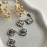 Solara Radiant Clover Chain Bracelet