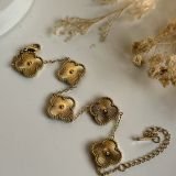 Solara Radiant Clover Chain Bracelet