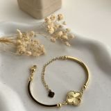 Soléa Single Clover Bar Bracelet