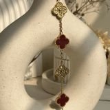 Aurielle Crystal Clover Chain Bracelet