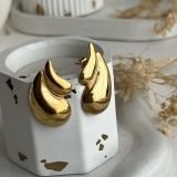 Solvara Chunky Teardrop Stud Earrings