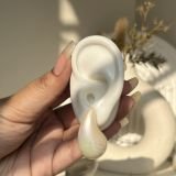 Pearline Luxe Curve Teardrop Stud Earrings