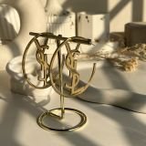 Aurielle Logo Circle Stud Earrings