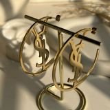 Aurielle Logo Circle Stud Earrings