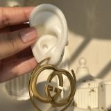 Bellora Double Emblem Hoop Earrings