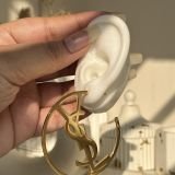 Aurielle Logo Circle Stud Earrings