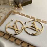 Lunéva Monogram Circle Hoop Earrings