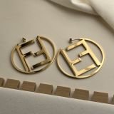 Elyra Monogram Circle Hoop Earrings