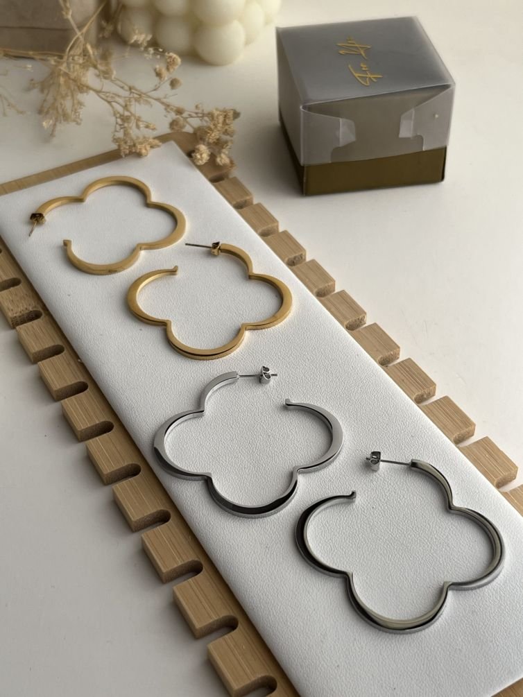 Aurielle Clover Hoop Earrings