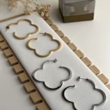 Aurielle Clover Hoop Earrings