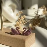 Luminé Swan Crystal Stud Earrings