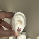 Luminé Swan Crystal Stud Earrings