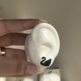 Luminé Swan Crystal Stud Earrings